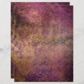 抽象芸術グランジクスクレーブック紙シート (正面/裏面)