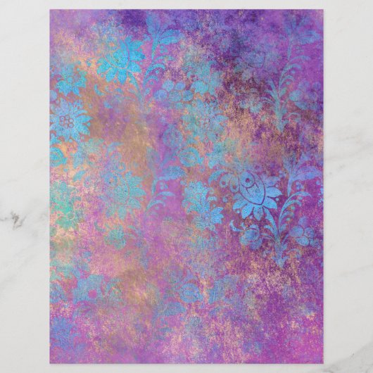 抽象芸術グランジクスクレーブック紙シート (裏面)