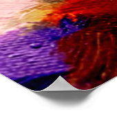 抽象芸術グランジサイケデリックグラフィックの状態 ポスター (角)