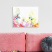 抽象芸術グランジテクスチャー絵を描 キャンバスプリント (インサイチュ (リビング))