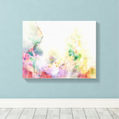 抽象芸術グランジテクスチャー絵を描 キャンバスプリント (インサイチュ (ウッドフロア))