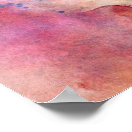 抽象芸術グランジテクスチャー絵を描 ポスター (角)