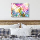 抽象芸術グランジテクスチ絵を描ャ3 キャンバスプリント (インサイチュ (寝室))