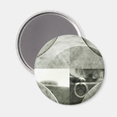 抽象芸術グランジリングや輪 マグネット (正面/裏面)