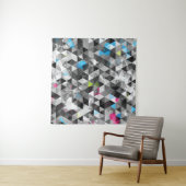 抽象芸術グランジ三角形：シームレスパターン。 タペストリー (インサイチュ)