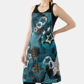 抽象芸術グランジ星型クリエイティブ背景 エプロン (インサイチュ)