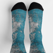 抽象芸術グランジ組織 ソックス (上部)