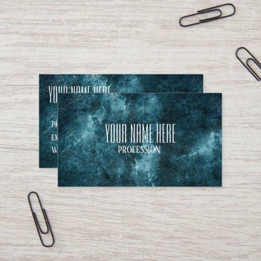 抽象芸術グランジ組織 名刺 (正面/裏面インサイチュ)