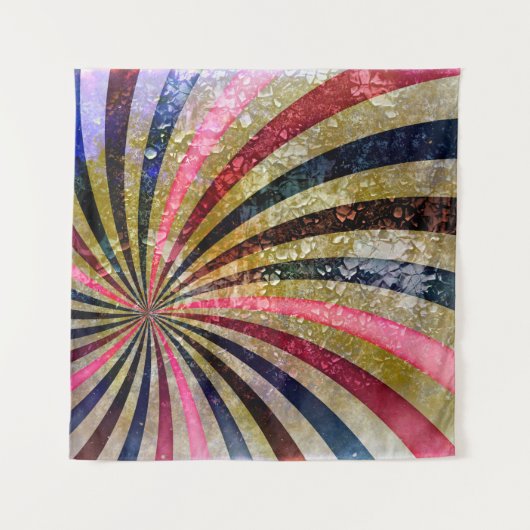 抽象芸術グランジ背景パターン抽象、古いパターン  タペストリー (正面)