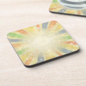 抽象芸術グランジ背景 コースター (左側)