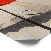 抽象芸術グランジ背景 ポスター (角)