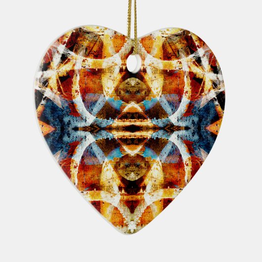 抽象芸術グランジ落書き セラミックオーナメント (右)