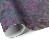 抽象芸術グランジ金ゴールド質感 ラッピングペーパー (ロールコーナー)