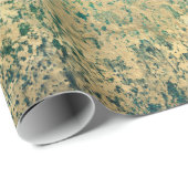 抽象芸術グランジ金ゴールド質感 ラッピングペーパー (ロールコーナー)