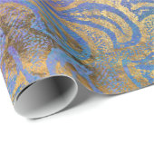 抽象芸術グランジ金ゴールド質感 ラッピングペーパー (ロールコーナー)