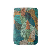 抽象芸術グランジ：シームレスパターンデザイン。 バスマット (正面縦)