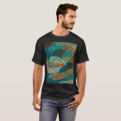 抽象芸術グランジ:シームレスパターンデザイン。 Tシャツ (正面フル)