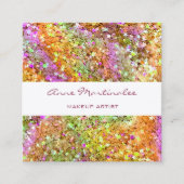 抽象芸術グリッタースターズスクエア名刺 スクエア名刺 (正面)