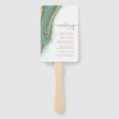 抽象芸術グリッターストラタウェディングパーティーID903 ハンドファン (裏面)