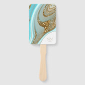 抽象芸術グリッターストラタウェディングパーティーID903 ハンドファン (正面)