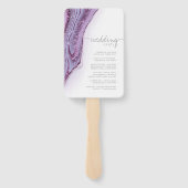 抽象芸術グリッターストラタウェディングパーティーWht ID903 ハンドファン (裏面)