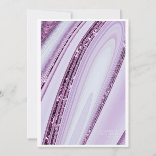 抽象芸術グリッタース結婚トラータのメニュー薄紫/W ID903 (正面)