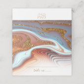 抽象芸術グリッタース結婚トラータのSW Wht ID903 プレイスカード (外部開封)