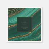 抽象芸術グリッタース結婚トラータ感謝G ID903 スタンダードカクテルナプキン (正面)