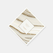 抽象芸術グリッタース結婚トラータ感謝Iv ID903 スタンダードカクテルナプキン (角)