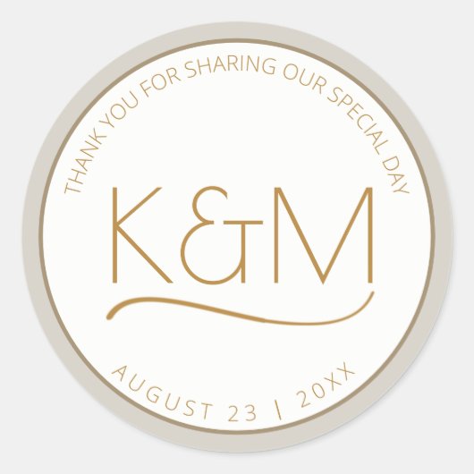 抽象芸術グリッタース結婚トラータ感謝St ID903 ラウンドシール (正面)