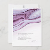 抽象芸術グリッタース結婚トラータ感謝Wt ID903 サンキューカード (裏面)