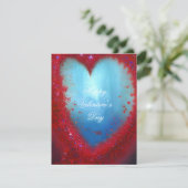 抽象芸術グリッターハートバレンタイン シーズンカード (スタンド正面)
