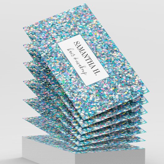 抽象芸術グリッターメイクアップヘアーブラッシュ爪、 ネイルアーティスト 名刺