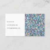 抽象芸術グリッターメイクアップヘアーブラッシュ爪、 ネイルアーティスト 名刺 (裏面)