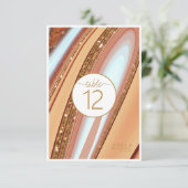 抽象芸術グリッター層テーブル番号SW ID903 招待状 (スタンド正面)