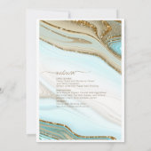 抽象芸術グリッター層結婚のメニューID903 (裏面)