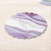 抽象芸術グリッター層結婚の応援薄紫ID903 ペーパーコースター (アングル)
