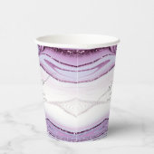 抽象芸術グリッター層結婚の応援薄紫ID903 紙コップ (右)