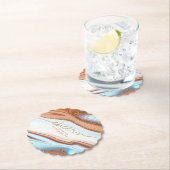 抽象芸術グリッター層結婚の応援SW ID903 ペーパーコースター (インサイチュ)