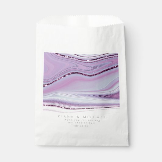 抽象芸術グリッター層結婚の薄紫ID903 フェイバーバッグ (正面)