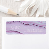 抽象芸術グリッター層結婚の薄紫ID903 ラベル (インサイチュ)