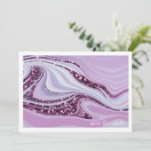 抽象芸術グリッター層結婚のAlt。薄紫ID903 セーブザデート (スタンド正面)