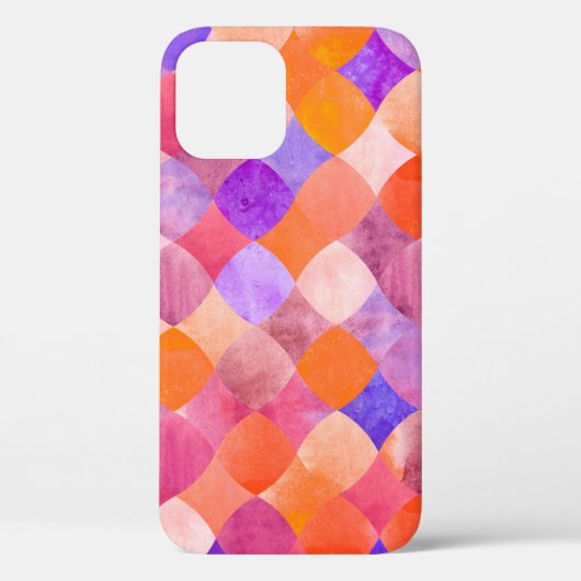 抽象芸術グリッター水色幾何学模様 Case-Mate iPhoneケース (裏面)