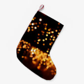 抽象芸術グリッター灯 スモールクリスマスストッキング (正面 (吊り時))