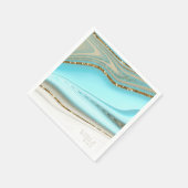 抽象芸術グリッター結婚層のID903 スタンダードカクテルナプキン (角)