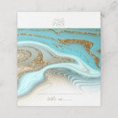 抽象芸術グリッター結婚層のID903 プレイスカード (外部開封)