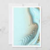 抽象芸術グリッター結婚層のID903 招待状 (裏面)