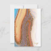 抽象芸術グリッター結婚層のSW ID903 出欠カード (正面)