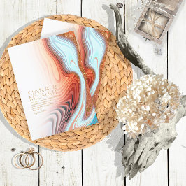 抽象芸術グリッター結婚層のSW ID903 招待状