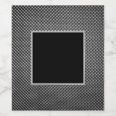 抽象芸術グリッドテクスチャ ワインラベル (シングルラベル)